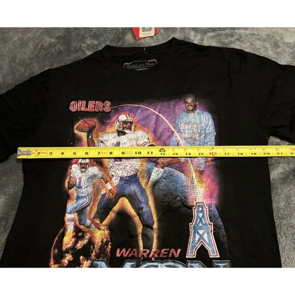 Medium Mitchell & Ness Houston Oilers Warren Moon Vintage Hype T-Shirt Men’s - Picture 6 of 7